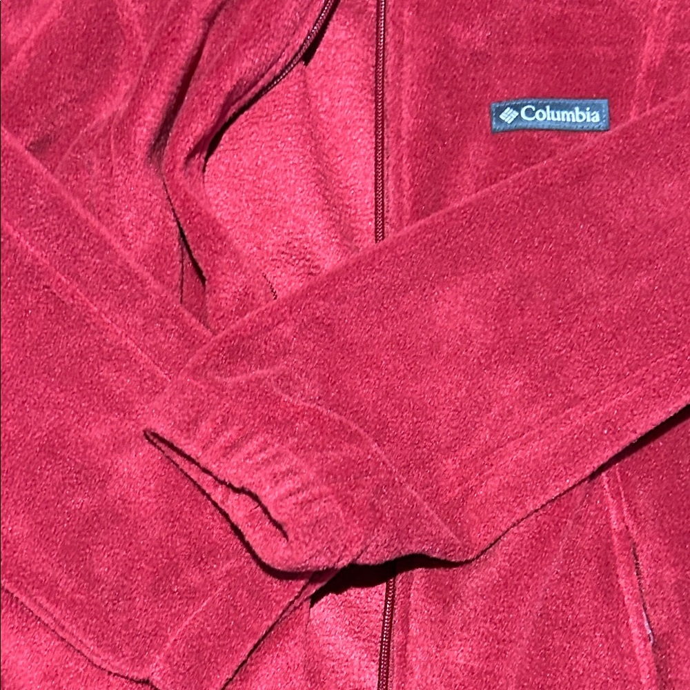 Columbia Red Full-Zip Fleece Jacket - Picture 5 of 5